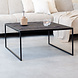 Industrial Coffee table Dulce Black Industrial Coffee table Dulce Black