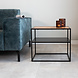 Industrial Bedside Table Valerie Herringbone Industrial Bedside Table Valerie Herringbone