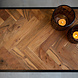 Industrial Bedside Table Valerie Herringbone Industrial Bedside Table Valerie Herringbone