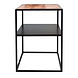 Industrial Bedside Table Valerie Herringbone Industrial Bedside Table Valerie Herringbone