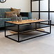 Industrial Coffee Table Valerie Herringbone 120x60 cm Industrial Coffee Table Valerie Herringbone 120x60 cm
