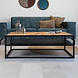 Industrial Coffee Table Valerie Herringbone 120x60 cm Industrial Coffee Table Valerie Herringbone 120x60 cm