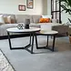 IIndustrial Coffee Table Brady set of 2 White Marble IIndustrial Coffee Table Brady set of 2 White Marble