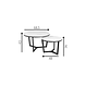 IIndustrial Coffee Table Brady set of 2 White Marble IIndustrial Coffee Table Brady set of 2 White Marble