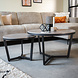 Industrial Coffee Table Brady set of 2 Grey Marble Industrial Coffee Table Brady set of 2 Grey Marble
