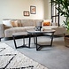 Industrial Coffee Table Brady set of 2 Grey Marble Industrial Coffee Table Brady set of 2 Grey Marble