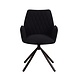Industrial Dining Chair Nia Boucle Black Industrial Dining Chair Nia Boucle Black