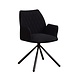 Industrial Dining Chair Nia Boucle Black Industrial Dining Chair Nia Boucle Black