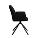 Industrial Dining Chair Nia Boucle Black Industrial Dining Chair Nia Boucle Black