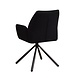 Industrial Dining Chair Nia Boucle Black Industrial Dining Chair Nia Boucle Black