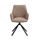 Industrial Dining Chair Nia Boucle Taupe Industrial Dining Chair Nia Boucle Taupe
