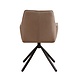 Industrial Dining Chair Nia Boucle Taupe Industrial Dining Chair Nia Boucle Taupe