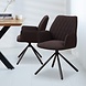 Industrial Dining Chair Nia Boucle Brown Industrial Dining Chair Nia Boucle Brown
