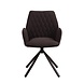 Industrial Dining Chair Nia Boucle Brown Industrial Dining Chair Nia Boucle Brown