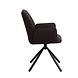 Industrial Dining Chair Nia Boucle Brown Industrial Dining Chair Nia Boucle Brown