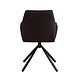 Industrial Dining Chair Nia Boucle Brown Industrial Dining Chair Nia Boucle Brown