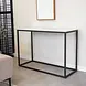 Industrial Side Table Fien Marble Look White Industrial Side Table Fien Marble Look White