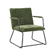 Industrial Arm Chair Hailey Dark Green Chenille Industrial Arm Chair Hailey Dark Green Chenille