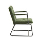 Industrial Arm Chair Hailey Dark Green Chenille Industrial Arm Chair Hailey Dark Green Chenille