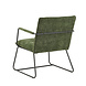 Industrial Arm Chair Hailey Dark Green Chenille Industrial Arm Chair Hailey Dark Green Chenille