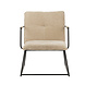 Industrial Arm Chair Hailey Beige Chenille Industrial Arm Chair Hailey Beige Chenille