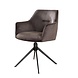 Industrial swivel Armchair Glam Black Industrial swivel Armchair Glam Black