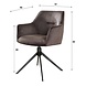 Industrial swivel Armchair Glam Black Industrial swivel Armchair Glam Black