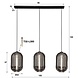 Industrial Ceiling light Trio Chromed Glass Industrial Ceiling light Trio Chromed Glass