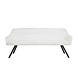 Dining room bench Finesse Boucle White Dining room bench Finesse Boucle White