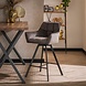 Velvet Barstool Charm Rotatable Anthracite Velvet Barstool Charm Rotatable Anthracite