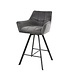 Velvet Barstool Charm Rotatable Anthracite Velvet Barstool Charm Rotatable Anthracite