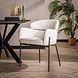 Industrial Armchair Bliss Boucle White Industrial Armchair Bliss Boucle White