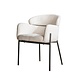 Industrial Armchair Bliss Boucle White Industrial Armchair Bliss Boucle White