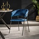 Industrial Armchair Fuzzy Velvet Blue Industrial Armchair Fuzzy Velvet Blue