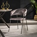 Industrial Armchair Fuzzy Velvet Grey Industrial Armchair Fuzzy Velvet Grey