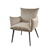 Industrial Velvet Armchair Cudle Champagne Industrial Velvet Armchair Cudle Champagne