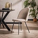 Dining Chair Loops Boucle Beige Dining Chair Loops Boucle Beige