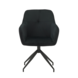 Velvet Dining Chair Steffie Black Velvet Dining Chair Steffie Black