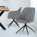 Velvet Dining Chair Steffie Grey Velvet Dining Chair Steffie Grey