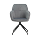 Velvet Dining Chair Steffie Grey Velvet Dining Chair Steffie Grey