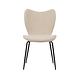 Bouclé Dining Chair Sia Beige Bouclé Dining Chair Sia Beige