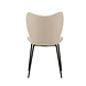 Bouclé Dining Chair Sia Beige Bouclé Dining Chair Sia Beige
