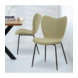 Bouclé Dining Chair Sia Green Bouclé Dining Chair Sia Green