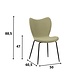 Bouclé Dining Chair Sia Green Bouclé Dining Chair Sia Green