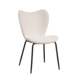 Bouclé Dining Chair Sia White Bouclé Dining Chair Sia White