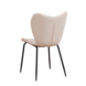 Bouclé Dining Chair Sia White Bouclé Dining Chair Sia White