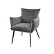 Industrial Velvet Armchair Cudle Anthracite Industrial Velvet Armchair Cudle Anthracite