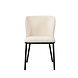Bouclé Dining Chair Tess White Bouclé Dining Chair Tess White
