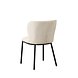 Bouclé Dining Chair Tess White Bouclé Dining Chair Tess White