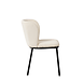 Bouclé Dining Chair Tess White Bouclé Dining Chair Tess White